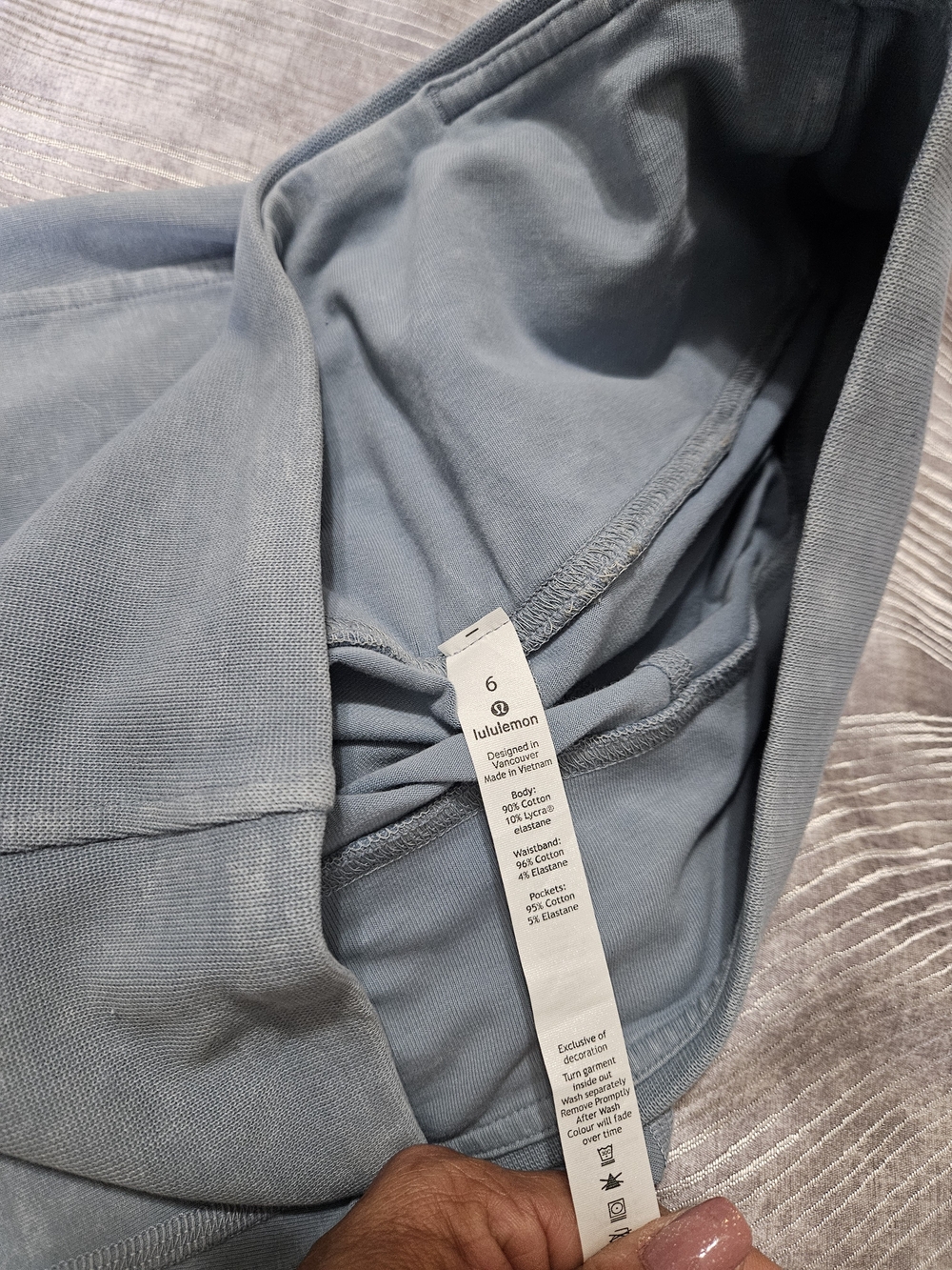 Lululemon Light Slate Blue Athletic Leggings- Size 6